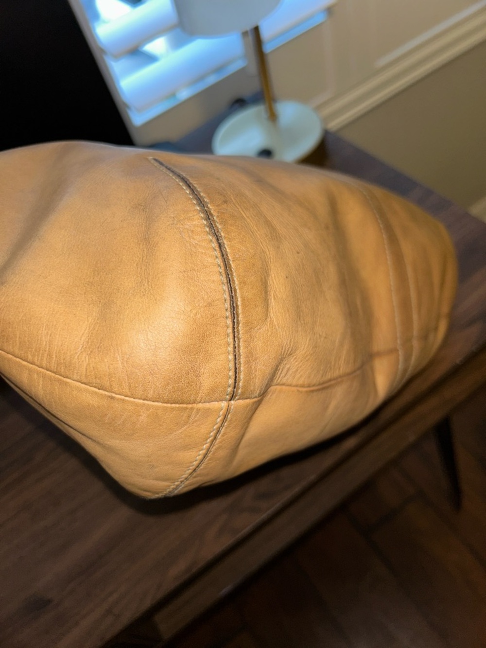 Coach Leather Shoulder Hobo Bag in Tan - Picture 5 of 14